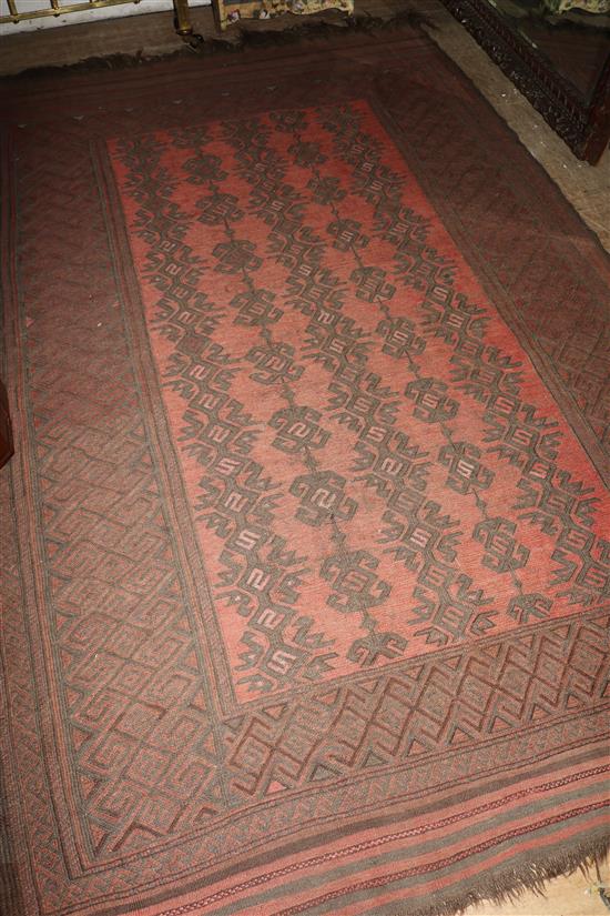 A Turkish red ground Kilim rug